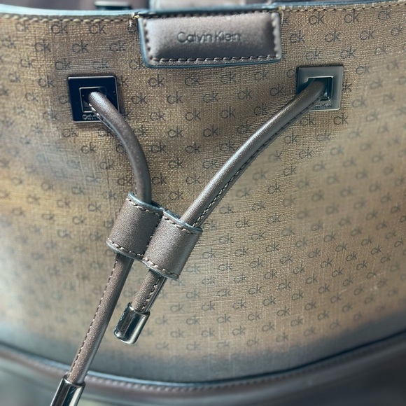 Calvin Klein Tan and Brown Bucket Bag - Picture 3 of 8